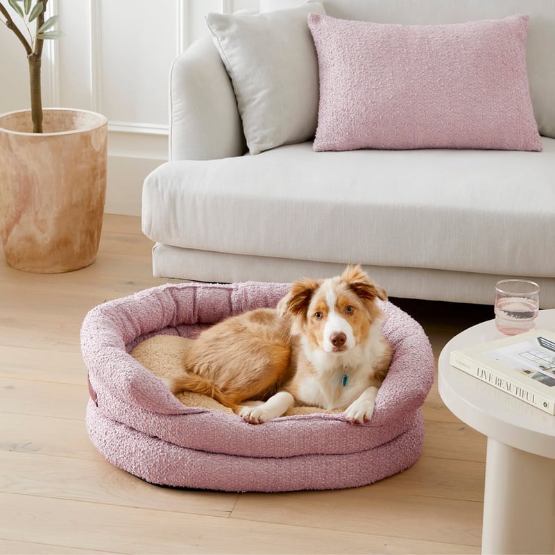 Ziggy Wisteria Boucle Pet Bed