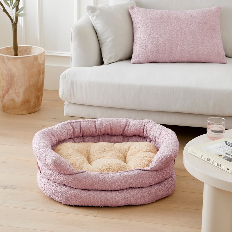 Ziggy Wisteria Boucle Pet Bed