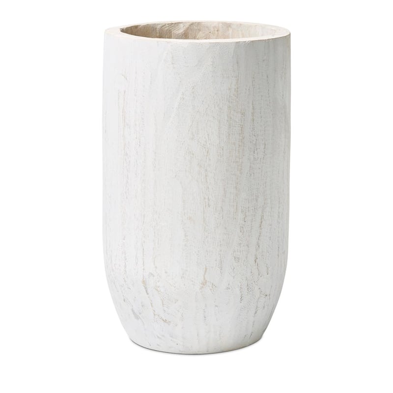 Jasper White Wash Timber Pot