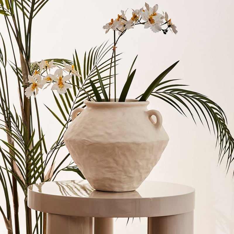 Centro White Belly Vase