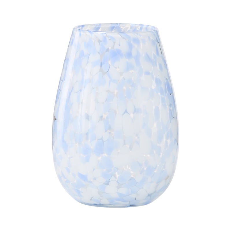 Speckle White & Blue Vase