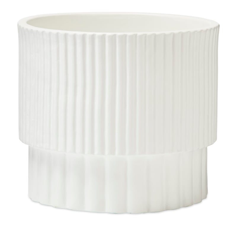 Stepped White Pot