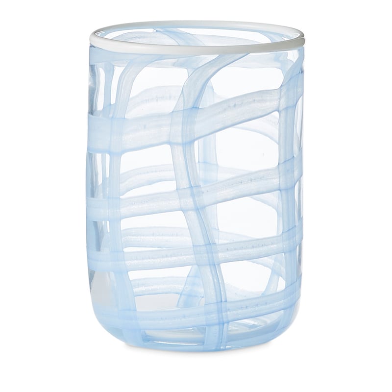 Lattice Lavender & White Vase