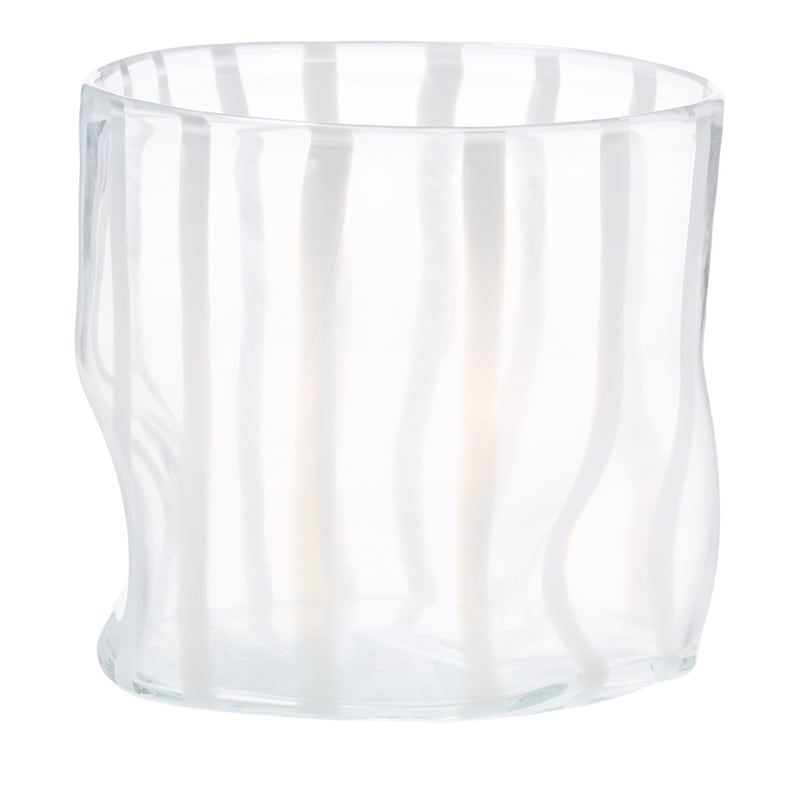 Oslo White Stripe Vase