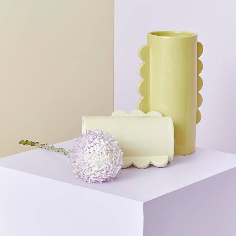 Sunset Pale Yellow Vase