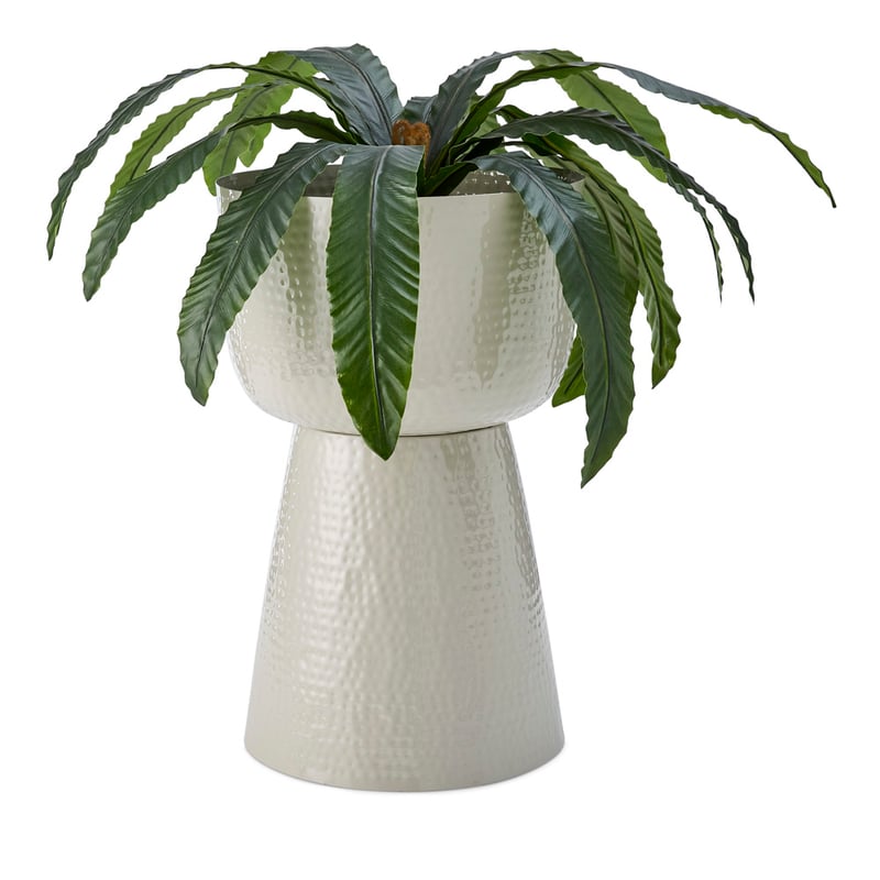 Verona Ecru Metal Plant Stand