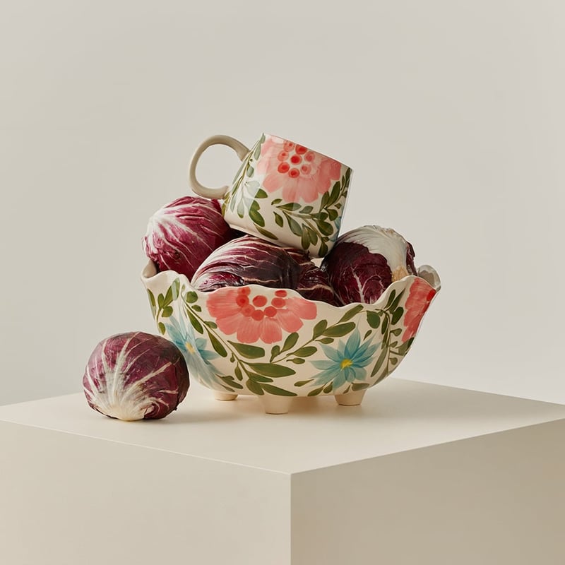 La Fleur Green Vine Servingware