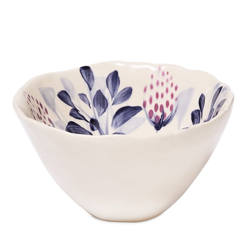La Fleur Blue Leaves Servingware
