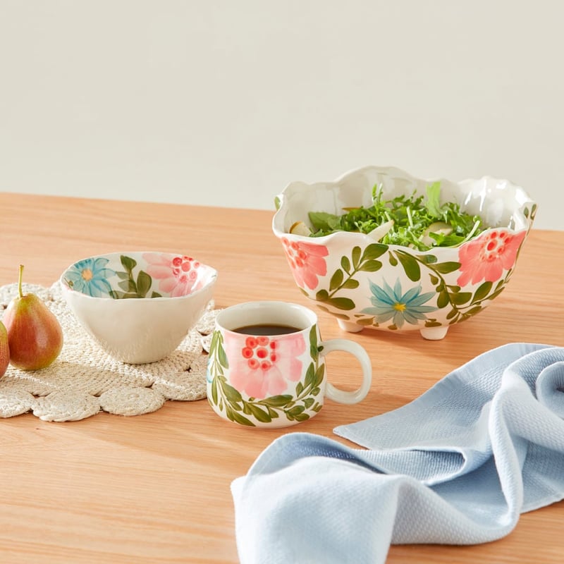 La Fleur Green Vine Servingware