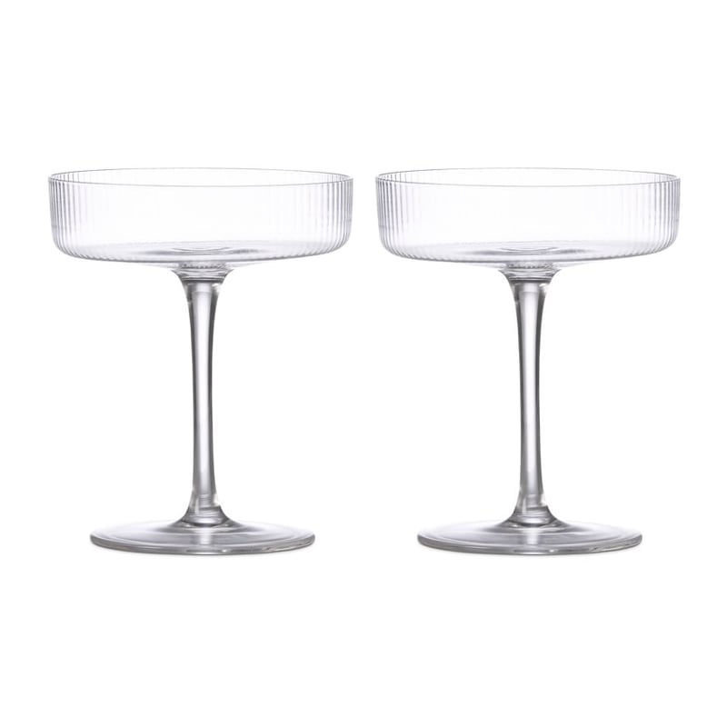 Hudson Clear Champagne Glass Pack of 2
