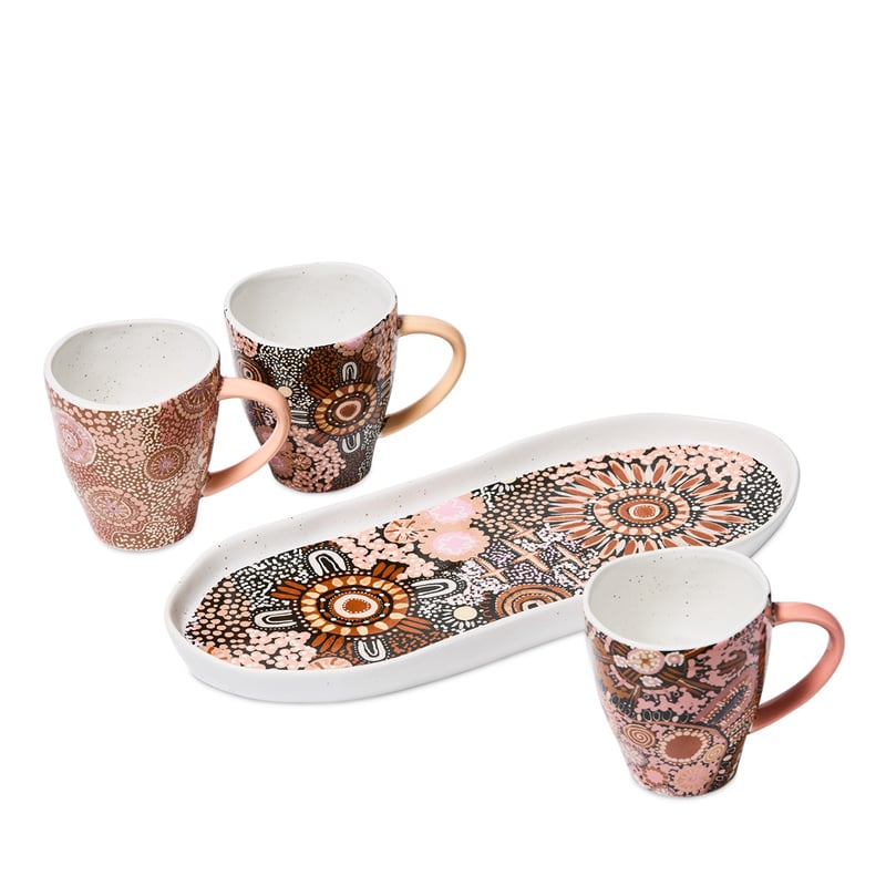 Cungelella Wadjin Ceramic Oval Serving Platter