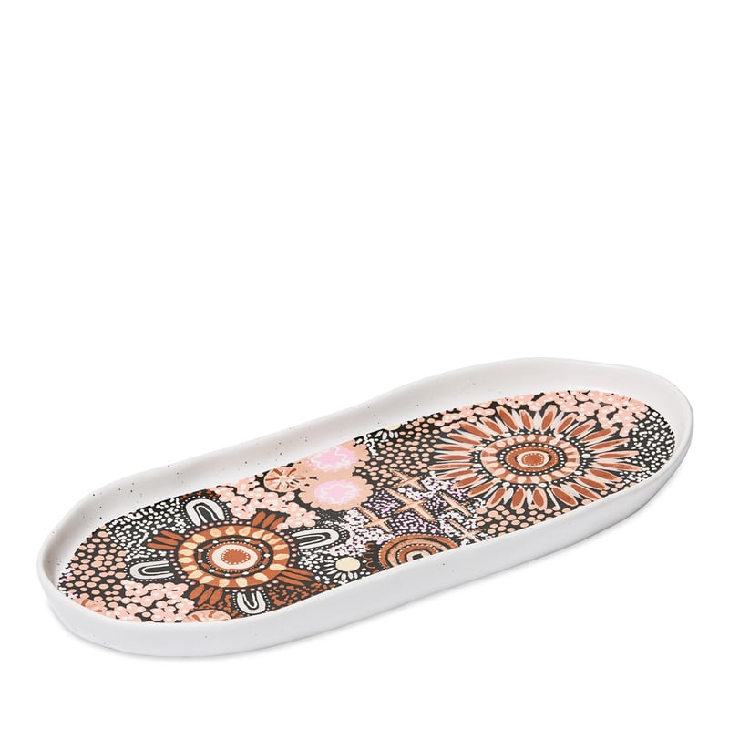 Cungelella Wadjin Ceramic Oval Serving Platter