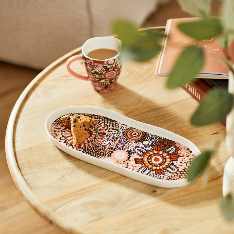 Cungelella Wadjin Ceramic Oval Serving Platter