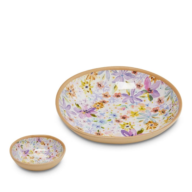 Summer Sorbet White Floral Melamine Servingware