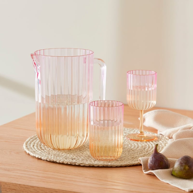 Positano Pink & Orange Drinkware