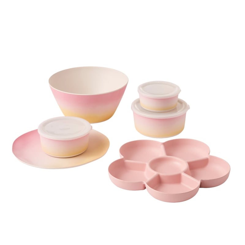Ombre Sunrise Bamboo Servingware