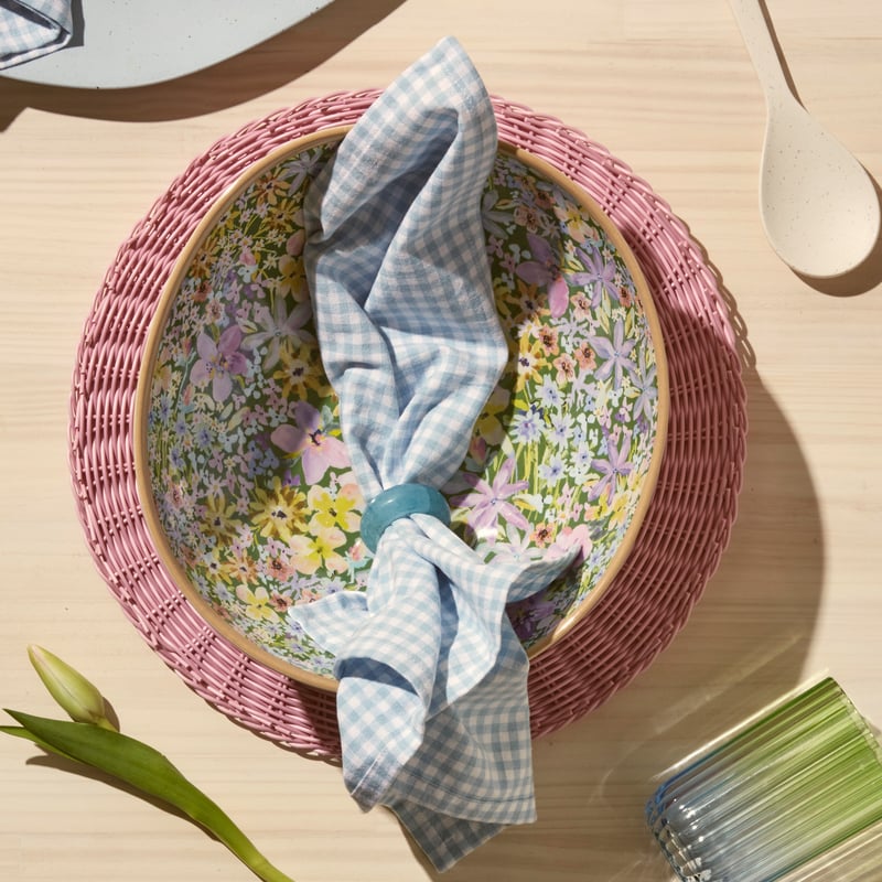 Summer Sorbet Green Floral Melamine Servingware