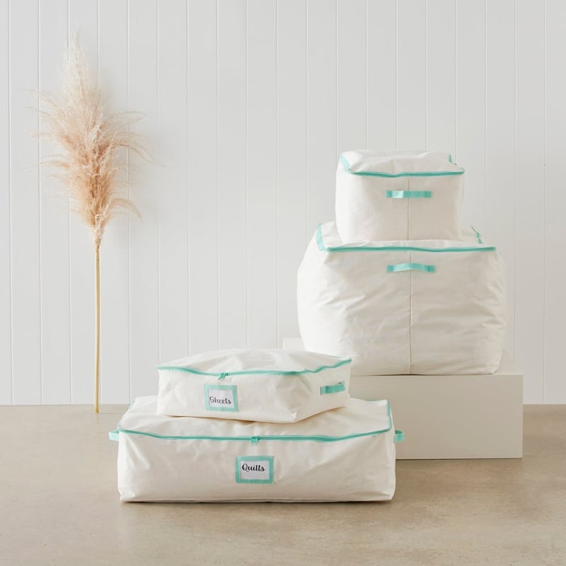 Storage Natural & Mint Bags