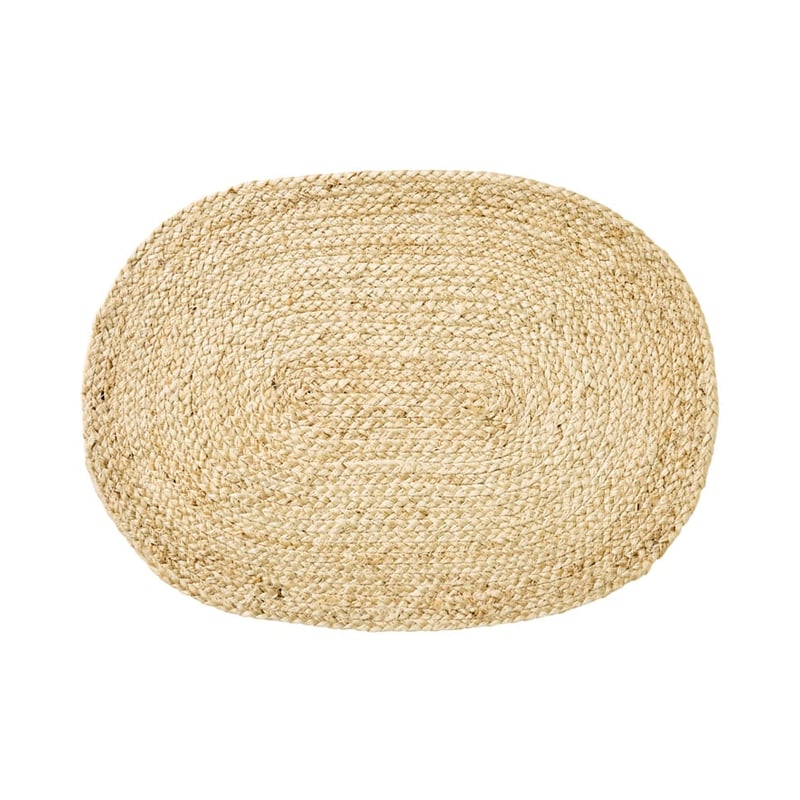 Sicily Collection Pack of 2 Natural Oval Placemats