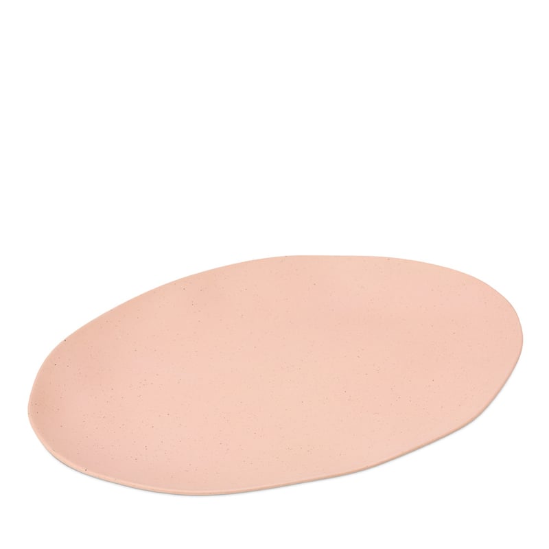 Capri Pink Bamboo Oval Platter