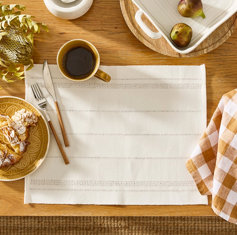 Ishana Off White Placemat 2  Pack