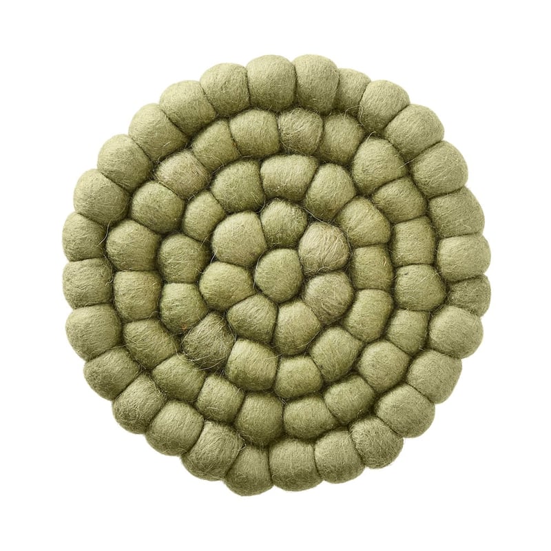 New Zealand Green Wool Trivet