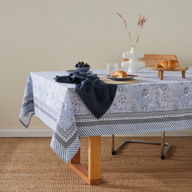 Miramar Stormy Blue Tablecloth