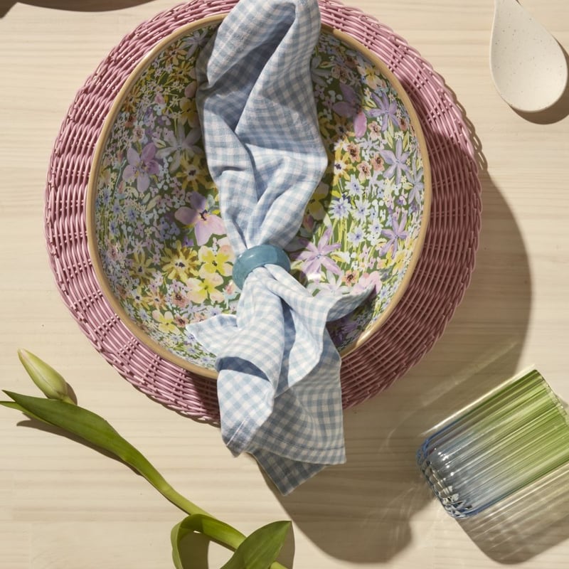 Carnival Blue Napkin Rings Set of 2