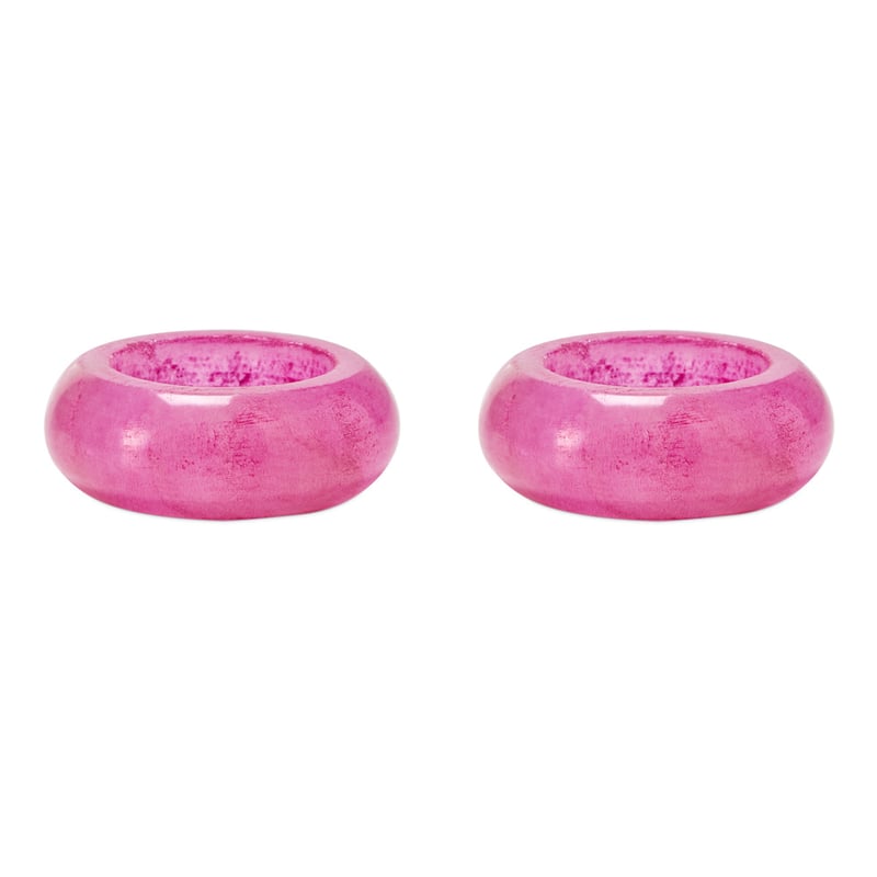 Carnival Magenta Napkin Rings Set of 2