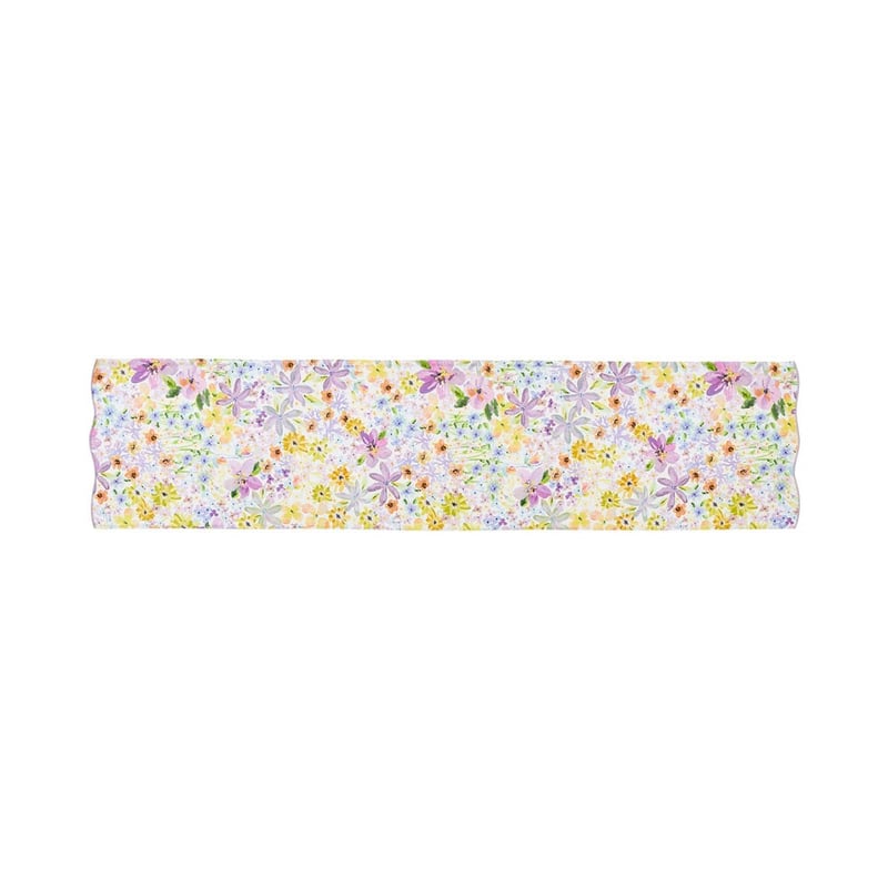 Summer Sorbet Floral & Stripe Table Runner