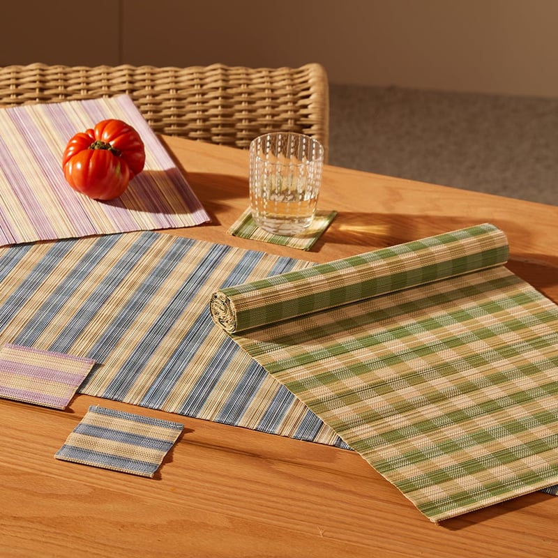 Brooklyn Blue Bamboo Table Runner