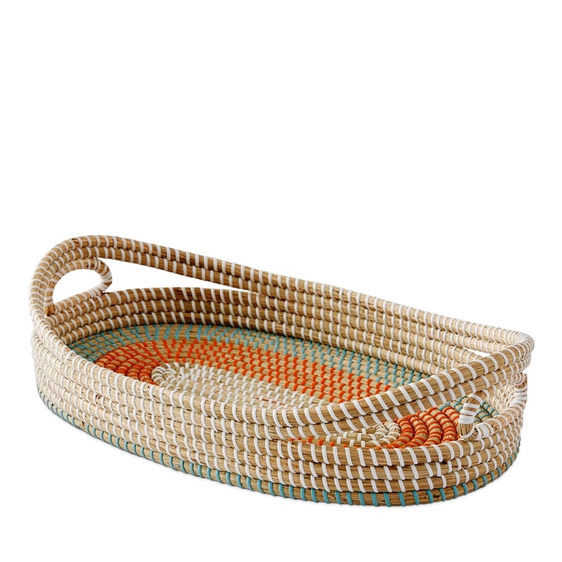 Calypso Sunset Circles Oval Tray