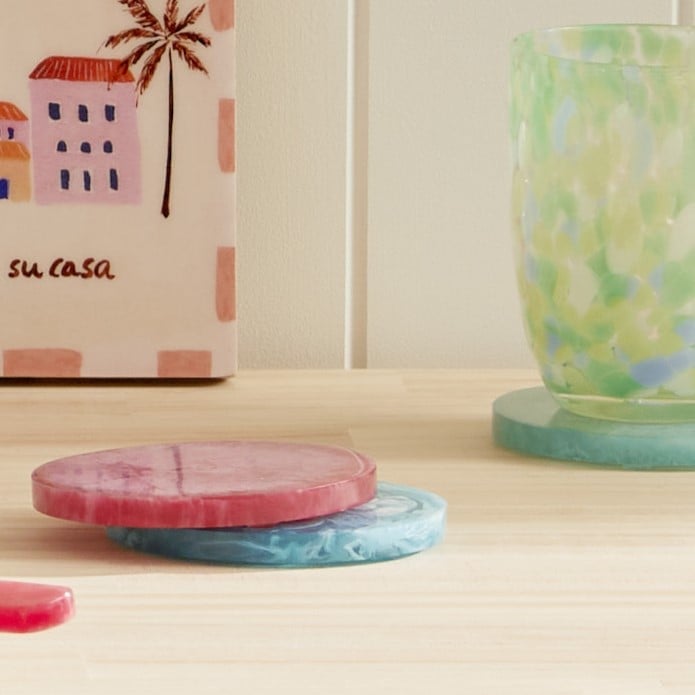 Calypso Multi Resin Coasters Set of 4