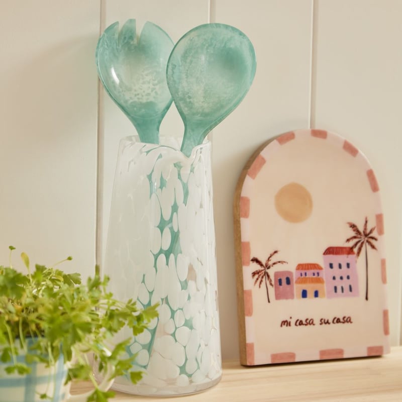 Calypso Mint Resin Salad Server Pack of 2