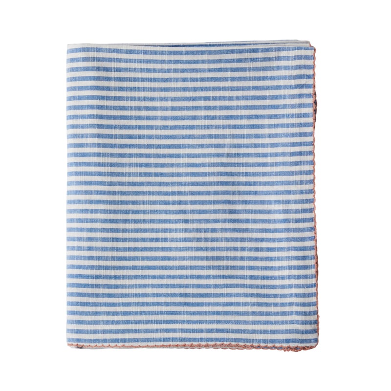 Seville Blue Stripe Tablecloth