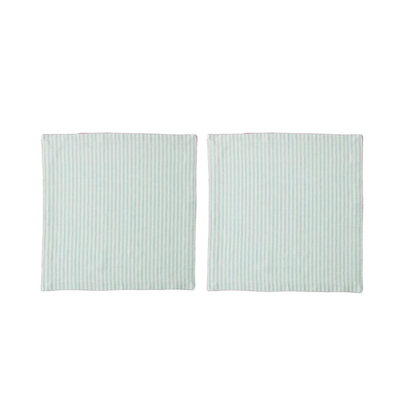 Seville Mint Stripe Napkins Set of 2