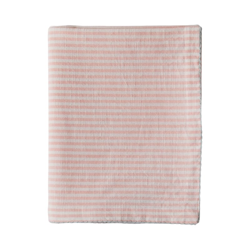 Seville Peach Stripe Tablecloth