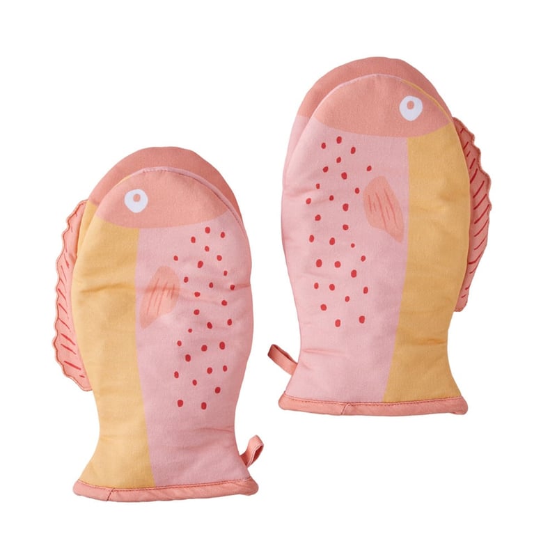 La Dolce Vita Multi Fish Oven Mitts Pack of 2