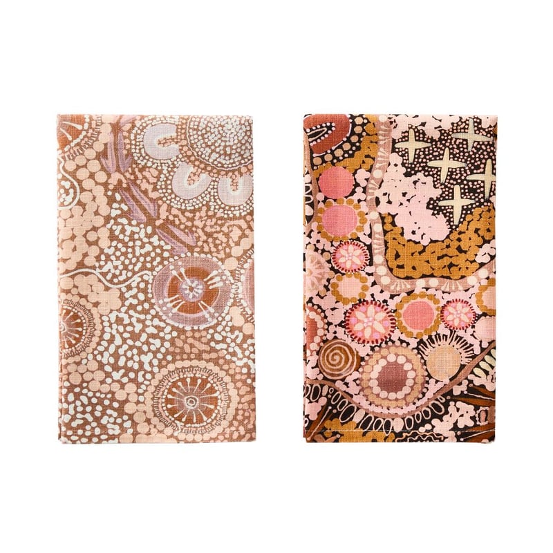 Cungelella Kalkatungu & Bilabila Tea Towels 2 Pack