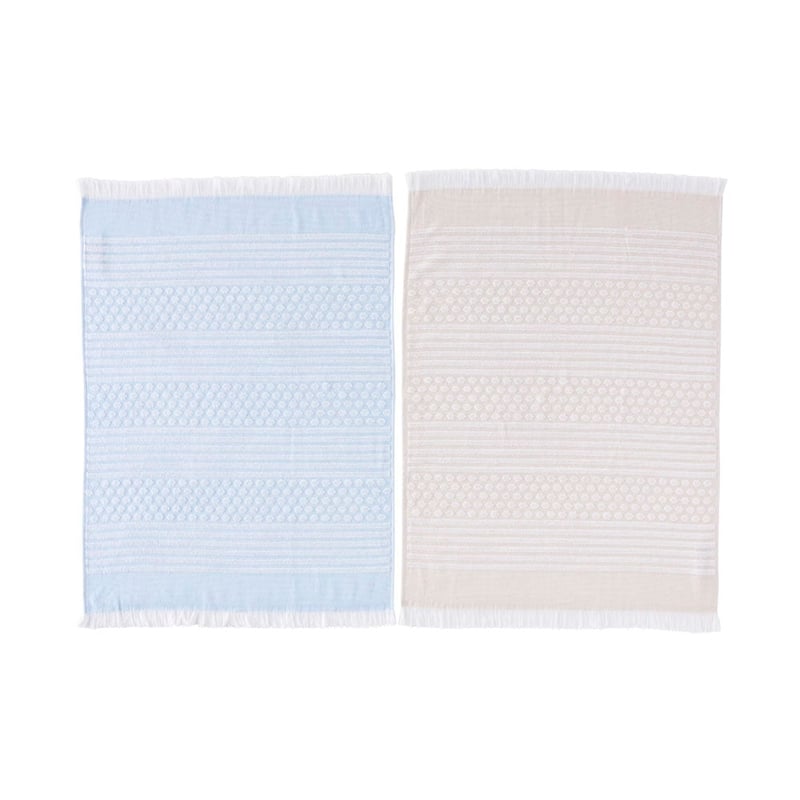 Vera Sky & Natural Bamboo Cotton Tea Towels 2 Pack