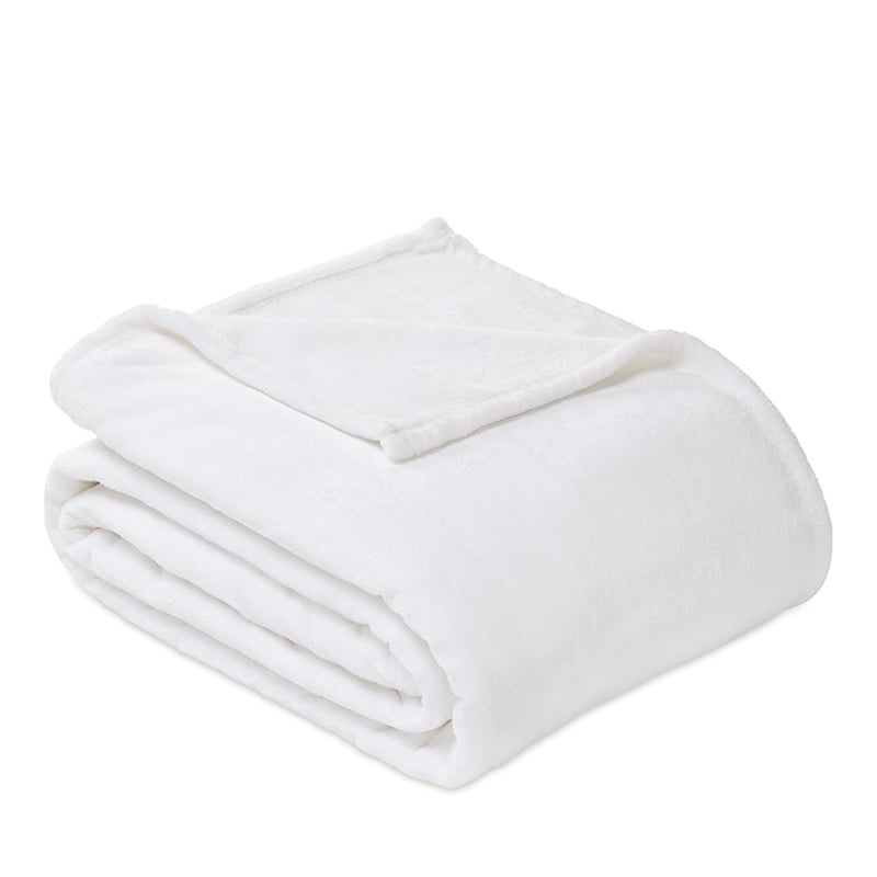 Aspen White Fleece Blanket
