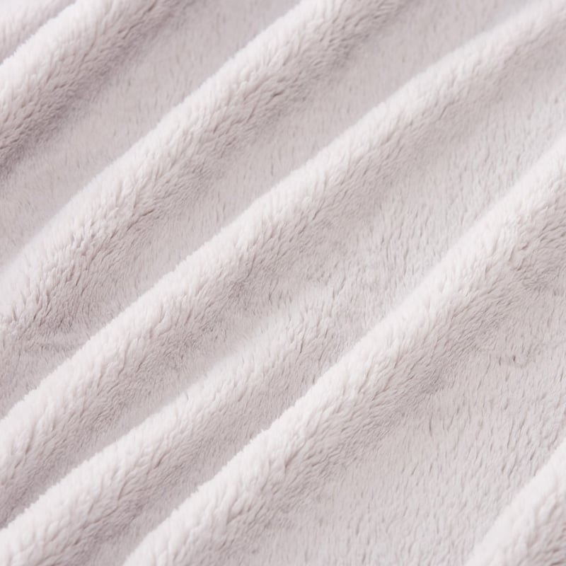 Kyrie Light Grey Fleece Blanket