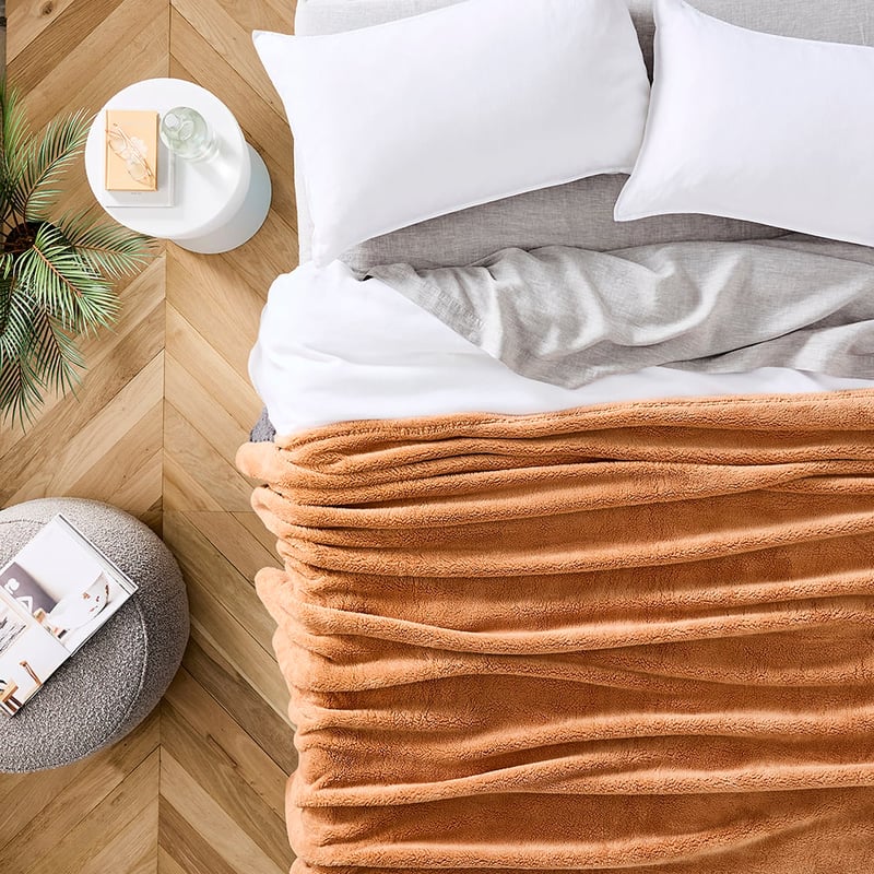 Kyrie Sandstone Fleece Blanket