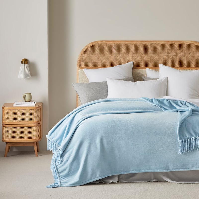 Supersoft Blue Rain Blanket