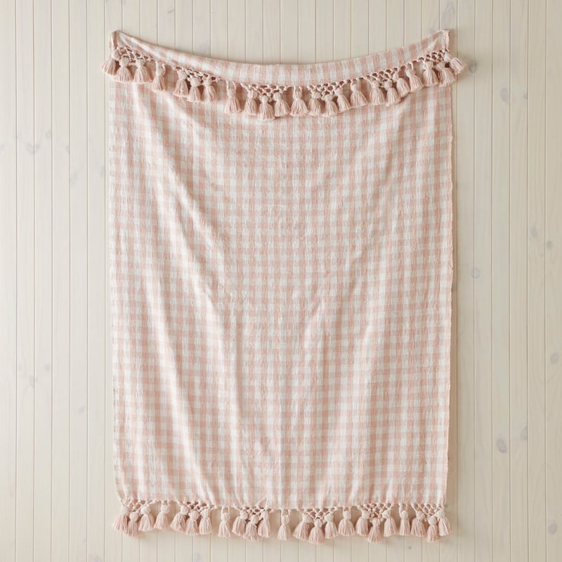 Zola Nude Pink & White Throw