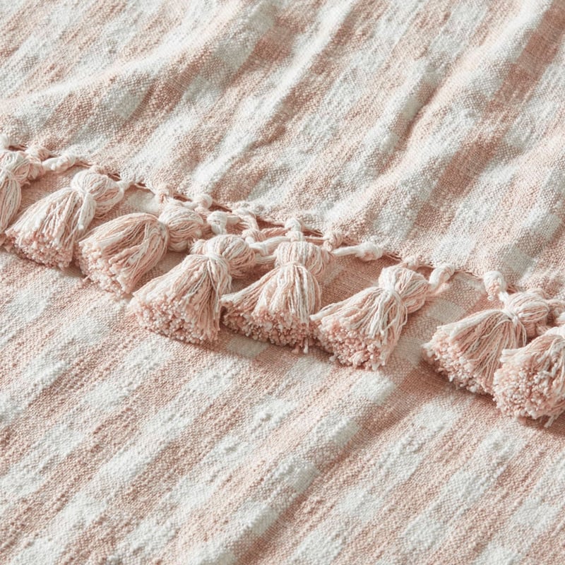 Zola Nude Pink & White Throw