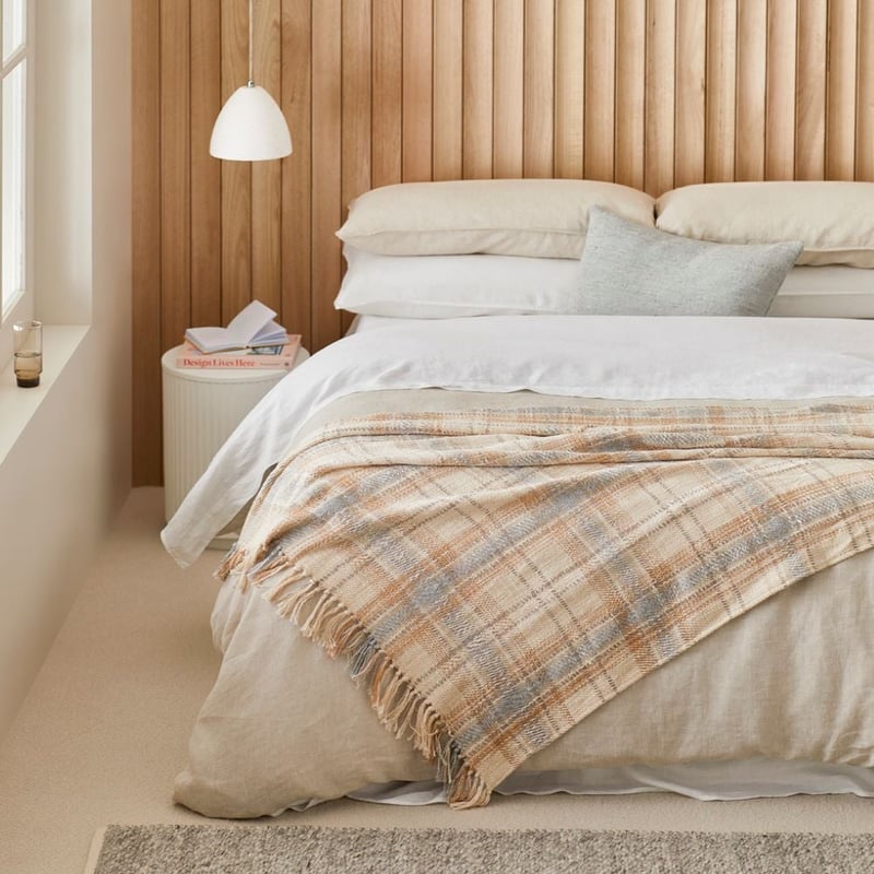 Lakewood Naturals Check Throw