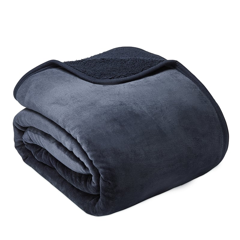 Sherpa Navy Blanket