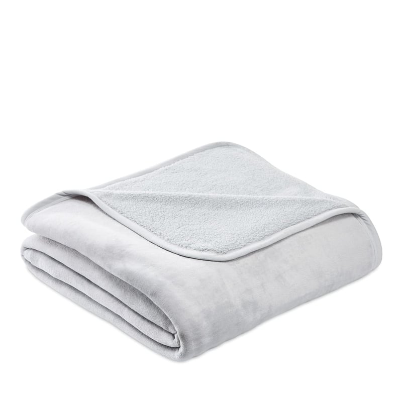 Sherpa Silver Blanket