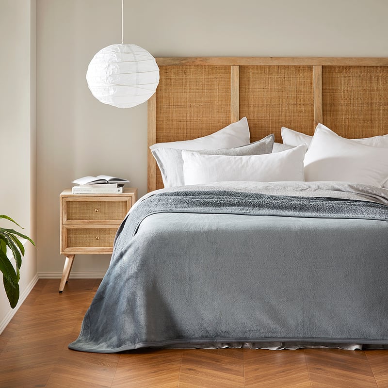 Sherpa Storm Grey Blanket